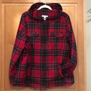 Pendleton wool zip hoodie shirt